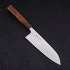 Santoku Blue Super Polished Sumi Urushi Handle 165mm (6.5”)-[Musashi]-[Japanese-Kitchen-Knives]