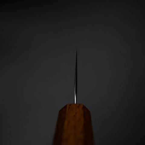 Santoku Blue Super Polished Yaki Urushi Handle 165mm-[Musashi]-[Japanese-Kitchen-Knives]