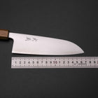 Santoku Blue Super Polished Yaki Urushi Handle 165mm-[Musashi]-[Japanese-Kitchen-Knives]