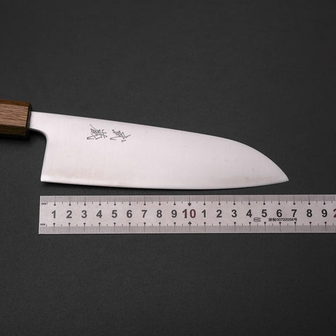 Santoku Blue Super Polished Yaki Urushi Handle 165mm-[Musashi]-[Japanese-Kitchen-Knives]