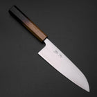 Santoku Blue Super Polished Yaki Urushi Handle 165mm-[Musashi]-[Japanese-Kitchen-Knives]