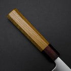 Santoku Blue Super Polished Zelkova Handle 165mm (6.5”)-[Musashi]-[Japanese-Kitchen-Knives]