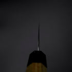 Santoku Blue Super Polished Zelkova Handle 165mm-[Musashi]-[Japanese-Kitchen-Knives]