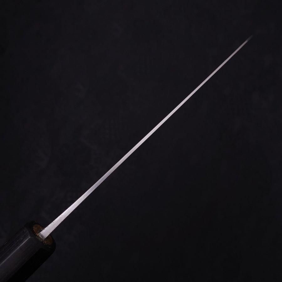 Santoku Blue steel #2 Nickel Damascus Walnut Black Handle 165mm-Blue steel #2-Damascus-Japanese Handle-[Musashi]-[Japanese-Kitchen-Knives]