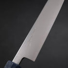 Santoku Chromax Polished Blue Urushi Handle 170mm (6.7”)-[Musashi]-[Japanese-Kitchen-Knives]