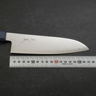 Santoku Chromax Polished Blue Urushi Handle 170mm (6.7”)-[Musashi]-[Japanese-Kitchen-Knives]