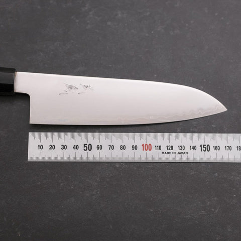 Santoku Chromax Polished Buffalo Ebony Handle 170mm (6.7”)-[Musashi]-[Japanese-Kitchen-Knives]