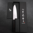 Santoku Chromax Polished Buffalo Ebony Handle 170mm (6.7”)-[Musashi]-[Japanese-Kitchen-Knives]