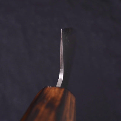 Santoku Chromax Polished Sumi Urushi Handle 170mm-Polished-Japanese Handle-[Musashi]-[Japanese-Kitchen-Knives]