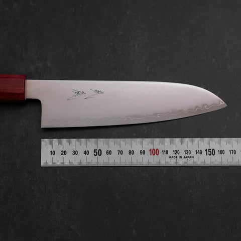 Santoku Chromax Polished Walnut Handle 170mm (6.7”)-[Musashi]-[Japanese-Kitchen-Knives]