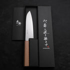 Santoku Chromax Polished White Urushi Handle 170mm (6.7”)-[Musashi]-[Japanese-Kitchen-Knives]