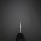 Santoku Cobalt Stainless HRC62 Kurouchi Damascus Buffalo Ebony Handle 165mm-[Musashi]-[Japanese-Kitchen-Knives]