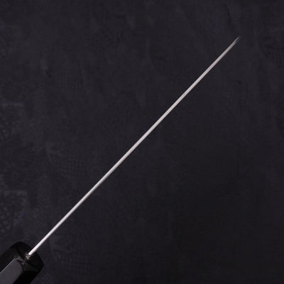Santoku HAP-40 High Speed Tool Steel Buffalo Ebony Handle 170mm-Polished-HAP-40-Japanese Handle-[Musashi]-[Japanese-Kitchen-Knives]