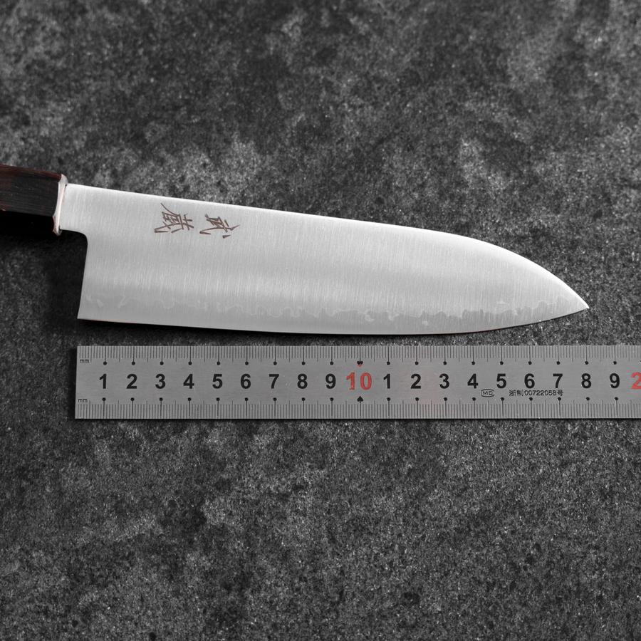 Santoku HAP-40 Polished Ebony Handle 180mm (7”)-[Musashi]-[Japanese-Kitchen-Knives]