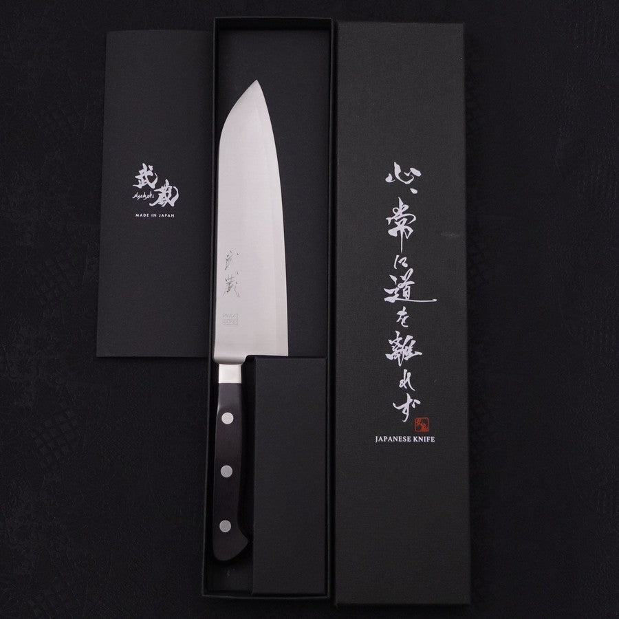 Santoku HAP-40 Polished Western Handle 170mm-HAP-40-Polished-Western Handle-[Musashi]-[Japanese-Kitchen-Knives]