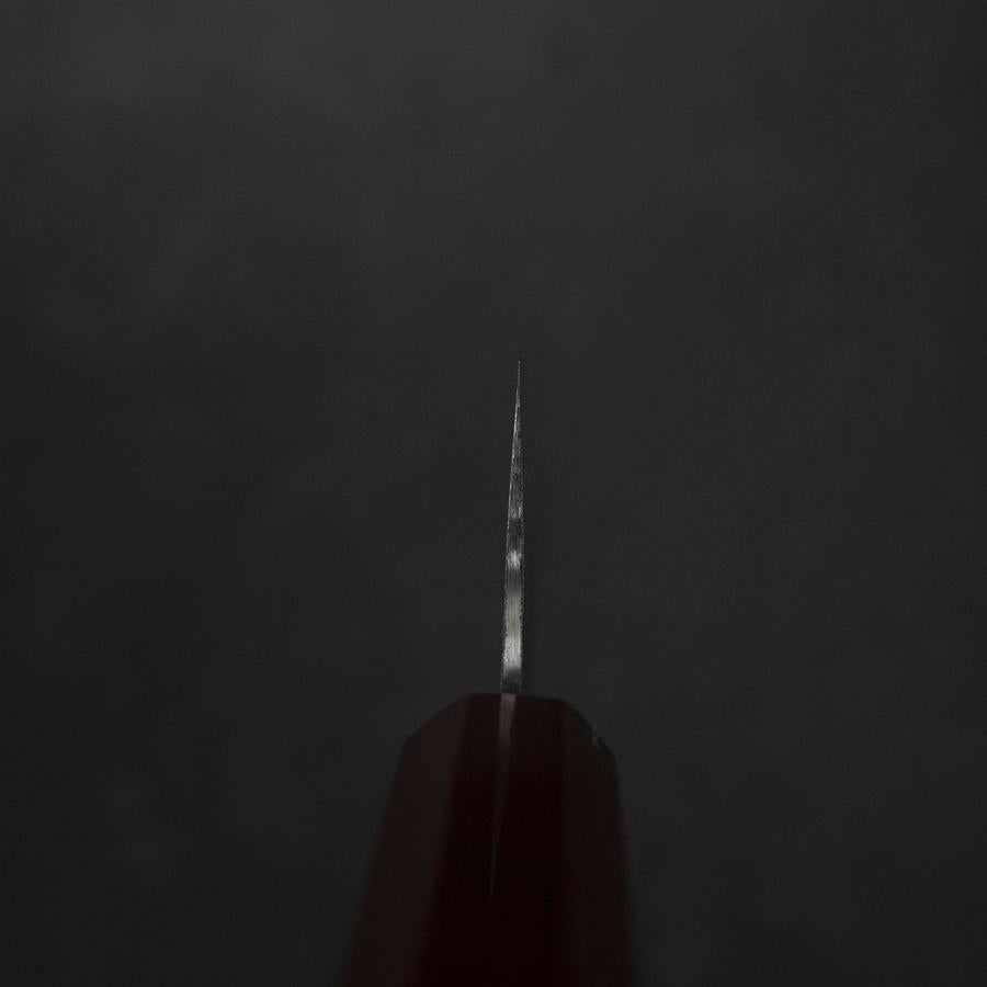 Santoku HAP-40 Tsuchime Red Urushi Handle 180mm-[Musashi]-[Japanese-Kitchen-Knives]