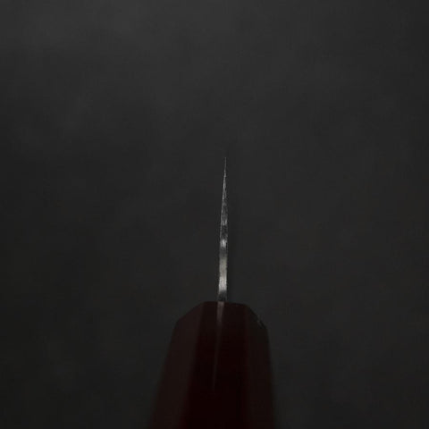 Santoku HAP-40 Tsuchime Red Urushi Handle 180mm-[Musashi]-[Japanese-Kitchen-Knives]