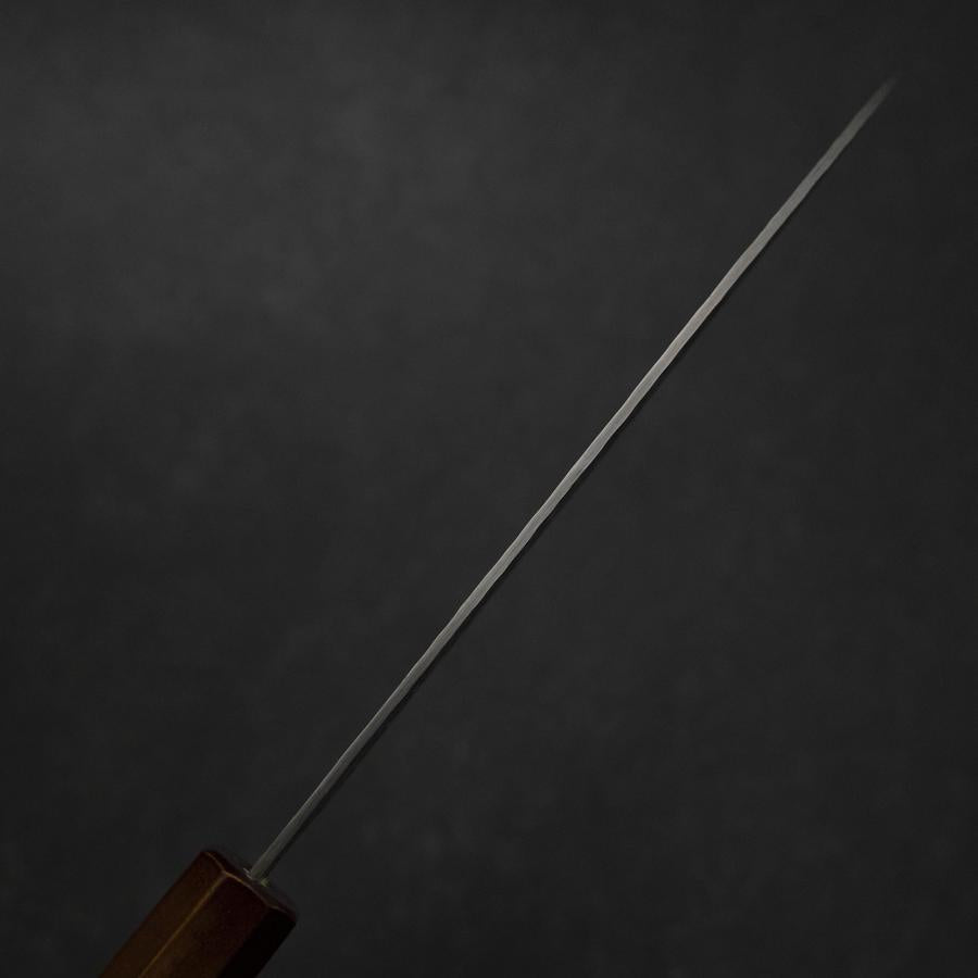 Santoku HAP-40 Tsuchime Red Urushi Handle 180mm-[Musashi]-[Japanese-Kitchen-Knives]