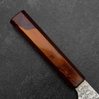 Santoku HAP-40 Tsuchime Red Urushi Handle 180mm-[Musashi]-[Japanese-Kitchen-Knives]