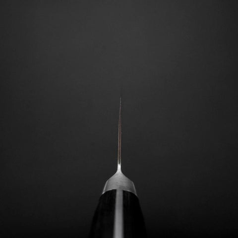 Santoku Molybdenum Polished Western Black Handle 175mm (6.8”)-[Musashi]-[Japanese-Kitchen-Knives]