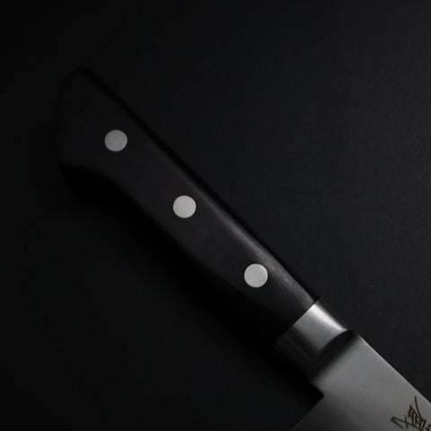 Santoku Molybdenum Polished Western Black Handle 175mm (6.8”)-[Musashi]-[Japanese-Kitchen-Knives]