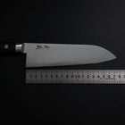 Santoku Molybdenum Polished Western Black Handle 175mm (6.8”)-[Musashi]-[Japanese-Kitchen-Knives]