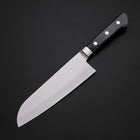 Santoku Molybdenum Polished Western Black Handle 175mm-[Musashi]-[Japanese-Kitchen-Knives]
