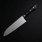 Santoku Molybdenum Polished Western Black Handle 175mm-[Musashi]-[Japanese-Kitchen-Knives]