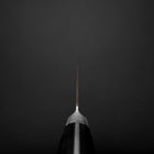 Santoku Molybdenum Polished Western Black Handle 175mm-[Musashi]-[Japanese-Kitchen-Knives]