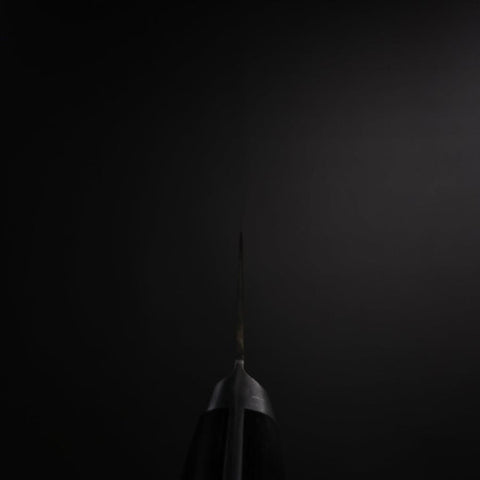 Santoku Molybdenum Polished Western Black Handle 175mm-[Musashi]-[Japanese-Kitchen-Knives]