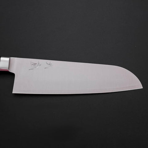 Santoku Molybdenum Polished Western Black Handle 175mm-[Musashi]-[Japanese-Kitchen-Knives]