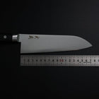 Santoku Molybdenum Polished Western Black Handle 175mm-[Musashi]-[Japanese-Kitchen-Knives]