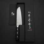 Santoku Molybdenum Polished Western Black Handle 175mm-[Musashi]-[Japanese-Kitchen-Knives]