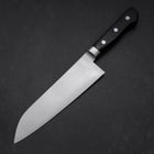 Santoku Molybdenum Polished Western Black Handle 180mm (7”)-[Musashi]-[Japanese-Kitchen-Knives]