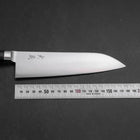 Santoku Molybdenum Polished Western Black Handle 180mm (7”)-[Musashi]-[Japanese-Kitchen-Knives]