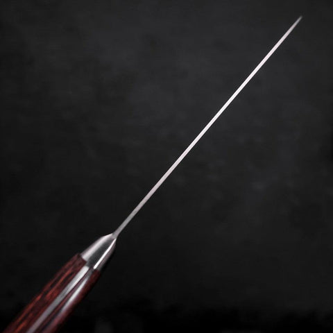 Santoku Molybdenum Polished Western Mahogany Handle 180mm (7”)-[Musashi]-[Japanese-Kitchen-Knives]