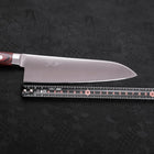 Santoku Molybdenum Polished Western Mahogany Handle 180mm (7”)-[Musashi]-[Japanese-Kitchen-Knives]