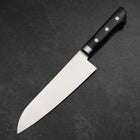Santoku Molybdenum Polished Western Purple Handle 180mm-[Musashi]-[Japanese-Kitchen-Knives]