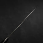 Santoku Molybdenum Polished Western Purple Handle 180mm-[Musashi]-[Japanese-Kitchen-Knives]