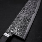 Santoku SG-2 Black Damascus Western Ebony Handle 180mm-[Musashi]-[Japanese-Kitchen-Knives]