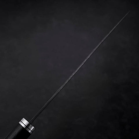 Santoku SG-2 Black Damascus Western Ebony Handle 180mm-[Musashi]-[Japanese-Kitchen-Knives]