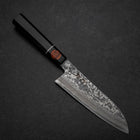 Santoku SG-2 Damascus Ebony Handle 165mm-[Musashi]-[Japanese-Kitchen-Knives]