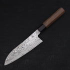 Santoku SG-2 Damascus Walnut Handle 165mm (6.5”)-[Musashi]-[Japanese-Kitchen-Knives]