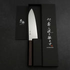 Santoku SG-2 Nickel Damascus Ebony Handle 180mm (7”)-[Musashi]-[Japanese-Kitchen-Knives]
