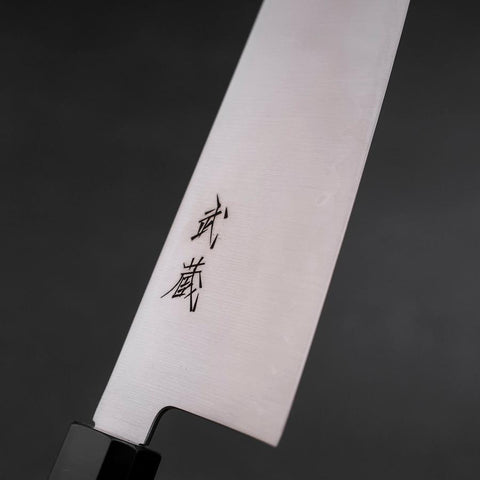 Santoku SG-2 Polished Buffalo Zelkova Handle 180mm (7”)-[Musashi]-[Japanese-Kitchen-Knives]