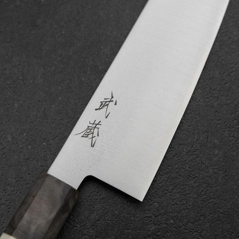 Santoku SG-2 Polished Maple Handle 180mm-[Musashi]-[Japanese-Kitchen-Knives]