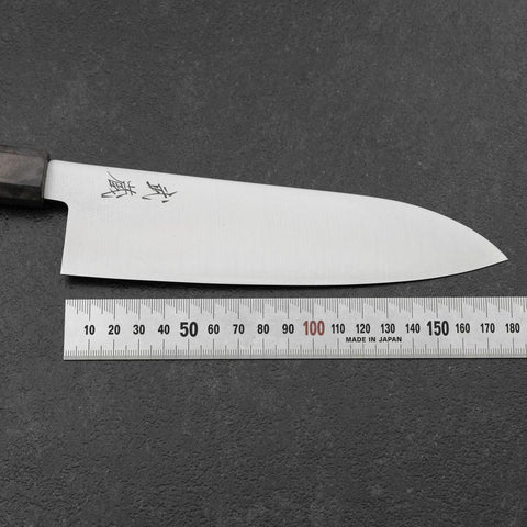 Santoku SG-2 Polished Maple Handle 180mm-[Musashi]-[Japanese-Kitchen-Knives]