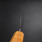 Santoku SG-2 Polished Yellow Maple Handle 180mm (7”)-[Musashi]-[Japanese-Kitchen-Knives]