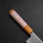 Santoku SG-2 Polished Yellow Maple Handle 180mm (7”)-[Musashi]-[Japanese-Kitchen-Knives]