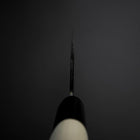 Santoku SK Steel Kurouchi Kurigata Magnolia Handle 165mm-[Musashi]-[Japanese-Kitchen-Knives]